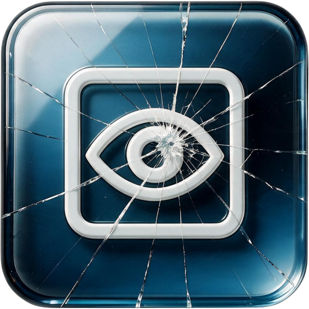 Vehicle glass inspection icon representing assessing your windscreen for a quote